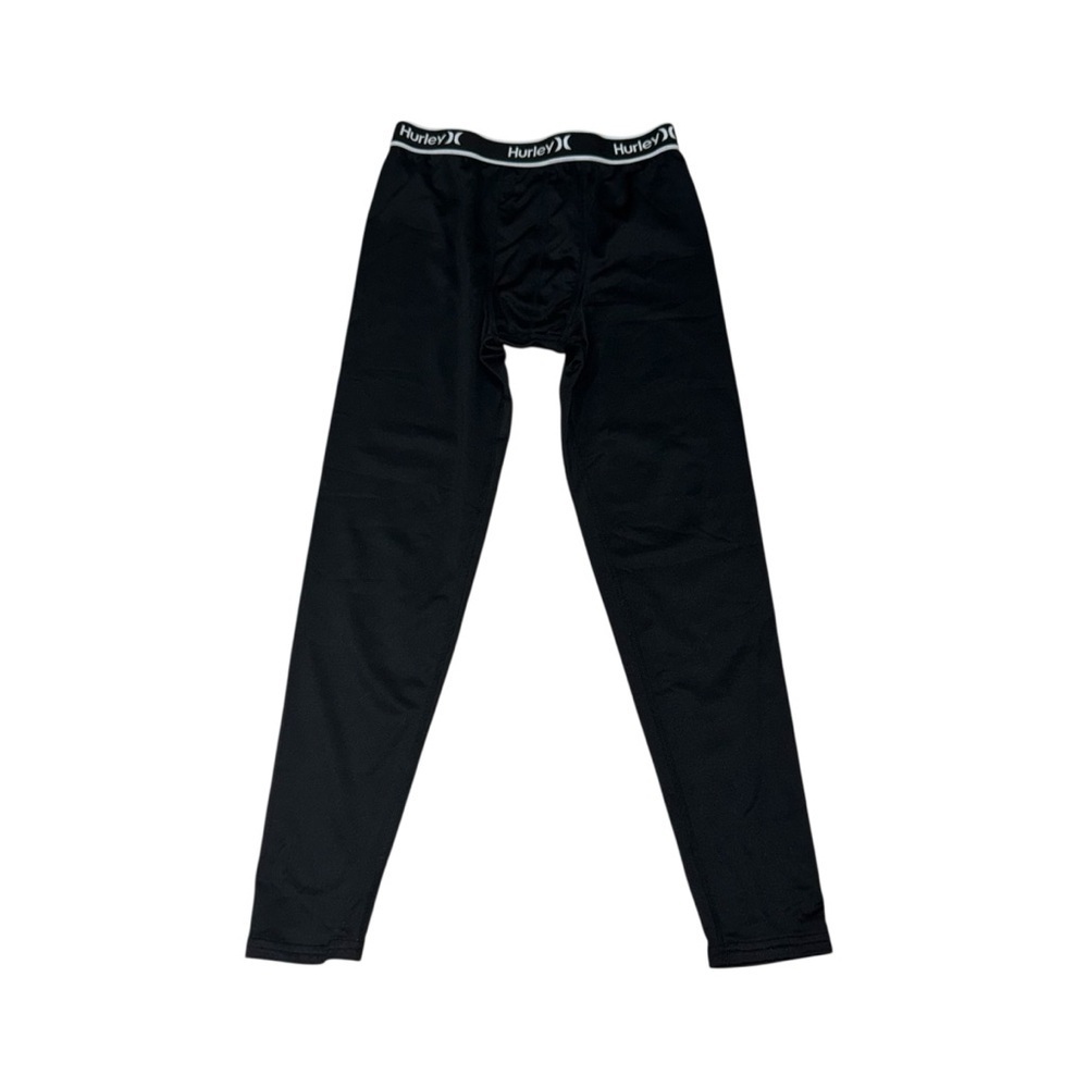 Hurley Boy's L Large (12-13 Ys) Long Johns Athletic Leggings Base Layer Black